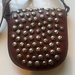 Rebecca minkoff bag! Brown leather silver studs